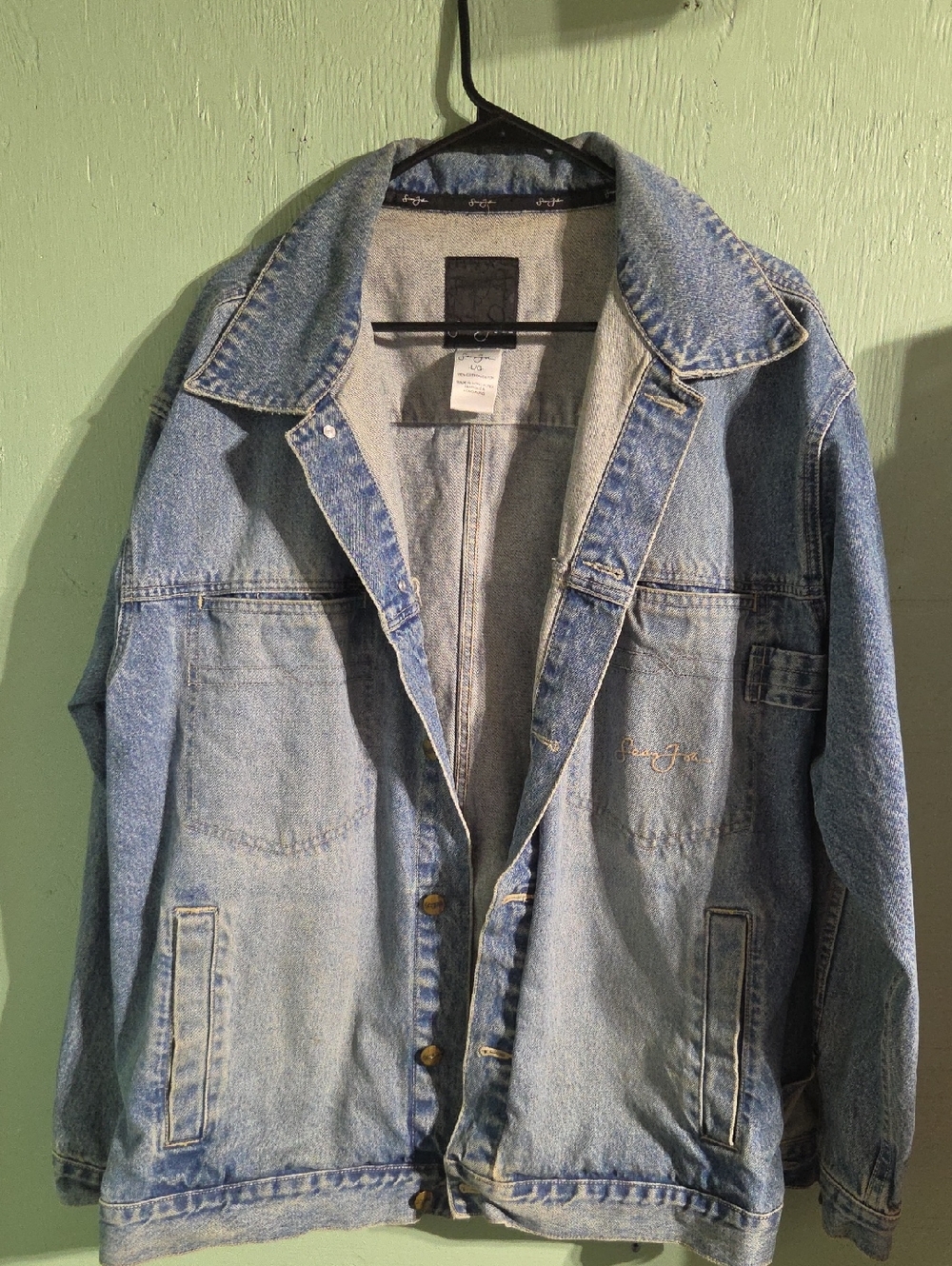Sean John Light Blue Denim Shirt Jacket